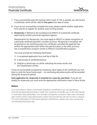 Pesticide Certificate Application - Nova Scotia, Canada, Page 2
