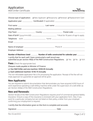 Well Driller Certificate Application - Nova Scotia, Canada, Page 2