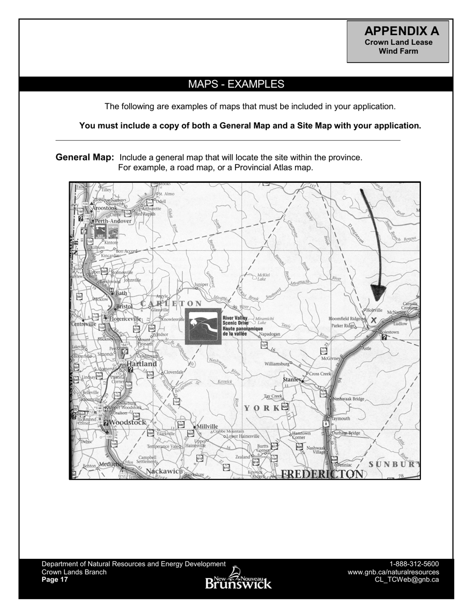 Application Form - Wind Farm Lease - New Brunswick, Canada, Page 19