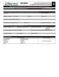 Part 3 &quot;Client Administrator Registration Form&quot; - New Brunswick, Canada (English/French)