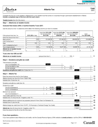 Document preview: Form T3 AB Alberta Tax - Canada, 2021
