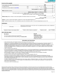 Form T3M Environmental Trust Income Tax Return - Canada, Page 2