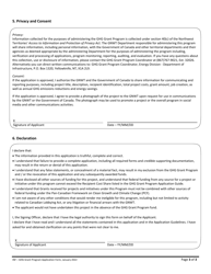 Ghg Grant Program Application Form - Northwest Territories, Canada, Page 3