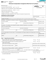Document preview: Form T3-RCA Retirement Compensation Arrangement (Rca) Part XI.3 Tax Return - Canada