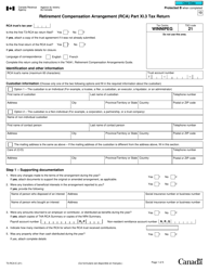 Form T3-RCA Retirement Compensation Arrangement (Rca) Part XI.3 Tax Return - Canada