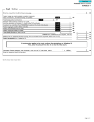 Form T3 Schedule 11 Federal Income Tax - Canada, Page 2