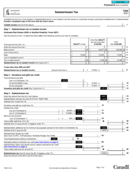 Form T3SK Saskatchewan Tax - Canada