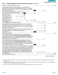 Form T691 Alternative Minimum Tax - Canada, Page 3