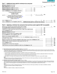 Form T691 Alternative Minimum Tax - Canada, Page 7