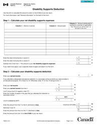 Form T929 Disability Supports Deduction - Canada