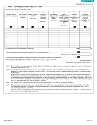 Form T2 Schedule 58 Canadian Journalism Labour Tax Credit (2019 and Later Tax Years) - Canada, Page 2