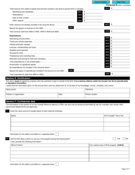 Form T1000-1 Registered Journalism Organization Information Return - Canada, Page 5