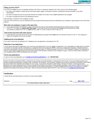 Form TD1YT Yukon Personal Tax Credits Return - Canada, Page 2
