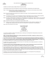 Form A-101 Appeals - New Hampshire, Page 2