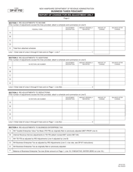Form DP-87 FID Business Taxes Fiduciary Report of Change for IRS Adjustment Only - New Hampshire, Page 2