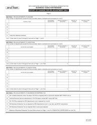 Form DP-87 PART Business Taxes Partnership Report of Change for IRS Adjustment Only - New Hampshire, Page 2