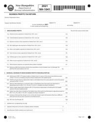 Form NH-1041 Fiduciary Business Profits Tax Return - New Hampshire