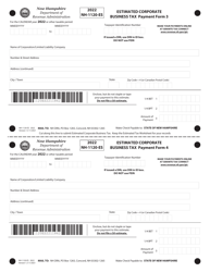 Form NH-1120-ES Estimated Corporate Business Tax - New Hampshire, Page 3