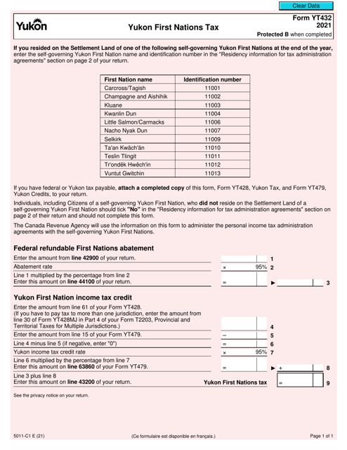 Form 5011-C1 (YT432) 2021 Printable Pdf