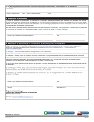 Forme V-3014 Document De Cession De L&#039;aide Financiere - Programme Ecocamionnage - Quebec, Canada (French), Page 2