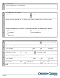Forme V-3179 Demande D&#039;homologation De Technologies - Programme Ecocamionnage - Quebec, Canada (French), Page 2