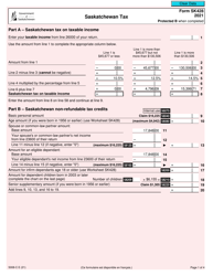 Form SK428 (5008-C) Saskatchewan Tax - Canada