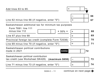 Form SK428 (5008-C) Saskatchewan Tax - Canada, Page 11