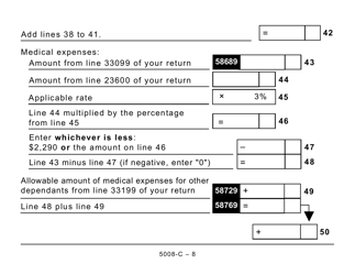 Form SK428 (5008-C) Saskatchewan Tax - Canada, Page 8