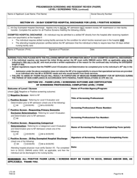 Form LTC-26 Pre-admission Screening and Resident Review (Pasrr) Level I Screen - New Jersey, Page 5