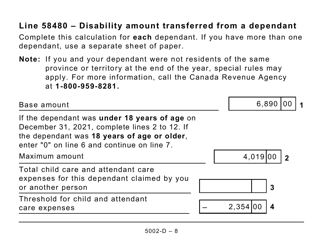 Form 5002-D Worksheet PE428 Prince Edward Island (Large Print) - Canada, Page 8