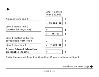 Form PE428 (5002-C) Prince Edward Island Tax and Credits (Large Print) - Canada, Page 3