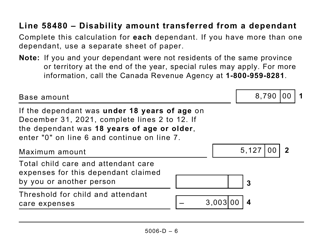 Form 5006-D Worksheet ON428 Ontario (Large Print) - Canada, Page 6