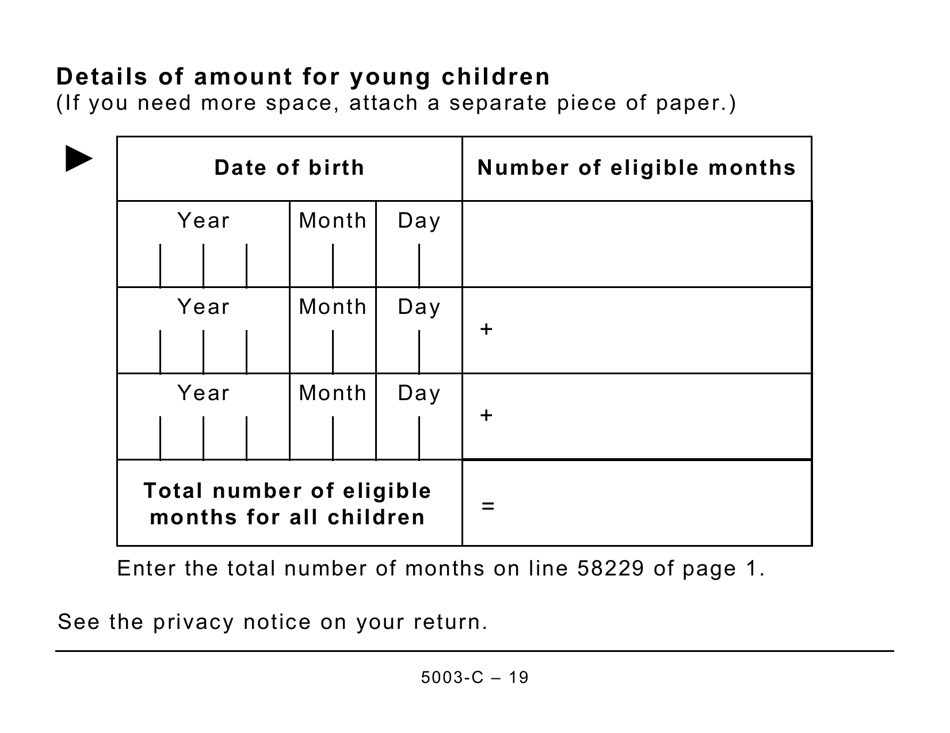Form 5003-C (NS428) Nova Scotia Tax and Credits (Large Print) - Canada, Page 19