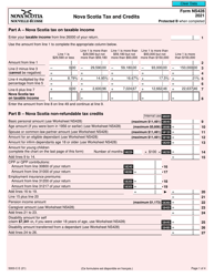 Document preview: Form 5003-C (NS428) Nova Scotia Tax and Credits - Canada, 2021