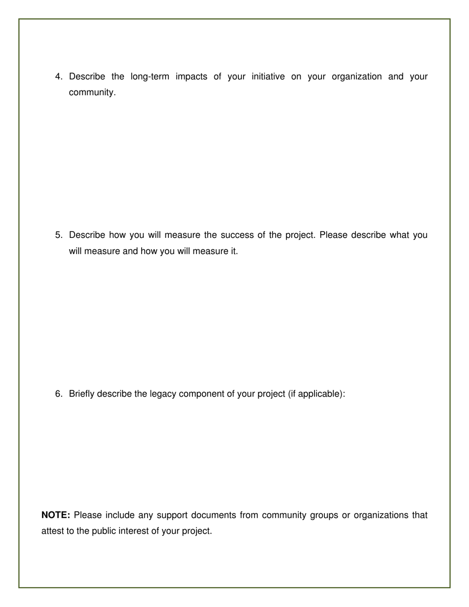 Application Form - Commemorations  Celebrations Program - New Brunswick, Canada, Page 4