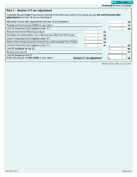 Form 5013-SC Schedule C Electing Under Section 217 of the Income Tax Act - Canada, Page 2