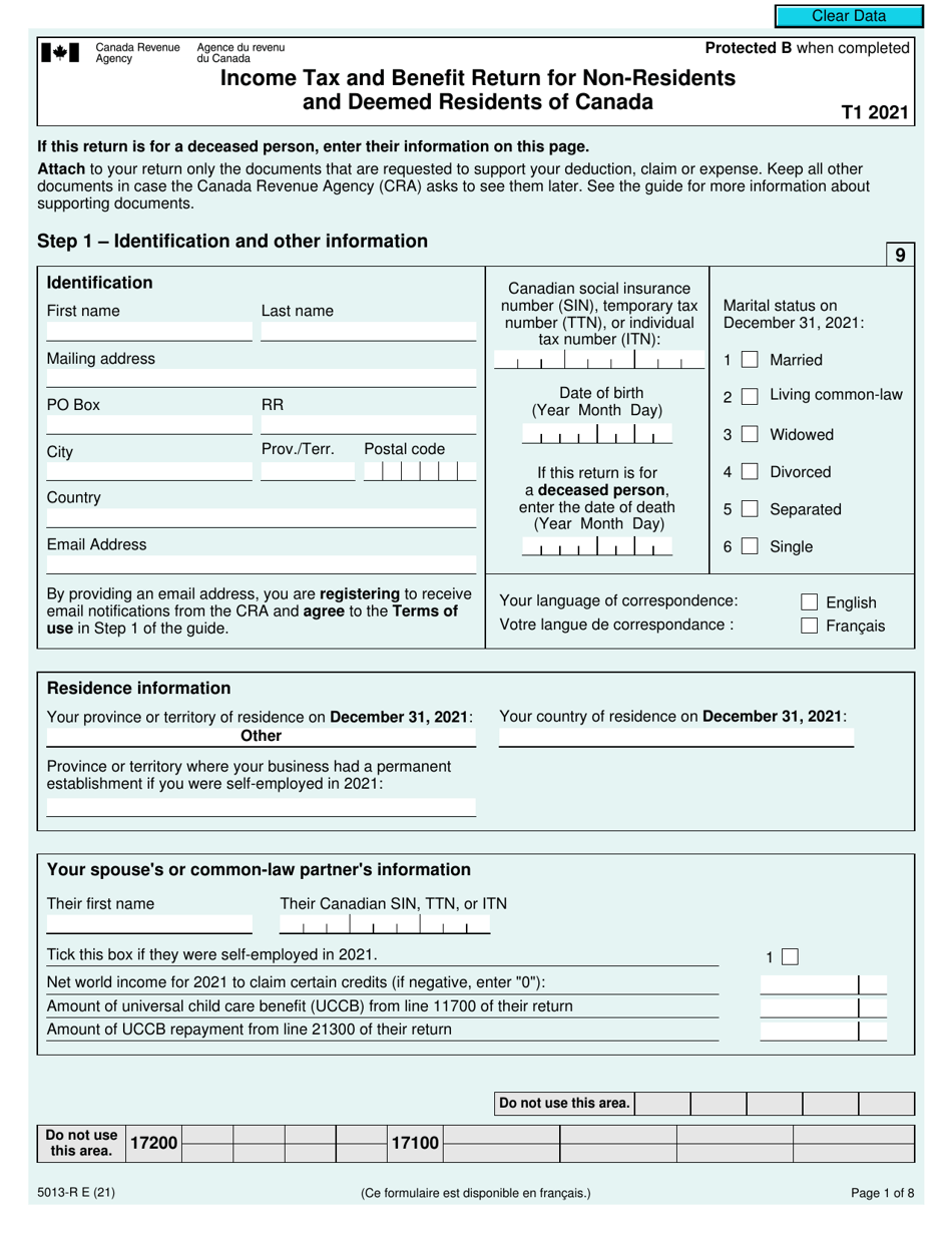 Form 5013R Download Fillable PDF or Fill Online Tax and Benefit