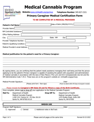 Primary Caregiver Application - Medical Cannabis Program - New Mexico, Page 3