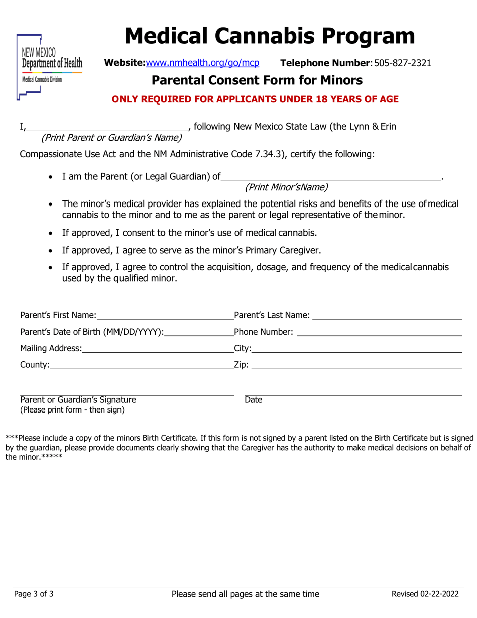 Primary Caregiver Application - Medical Cannabis Program - New Mexico, Page 4