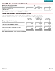 Form 5004-D Worksheet NB428 New Brunswick - Canada, Page 3
