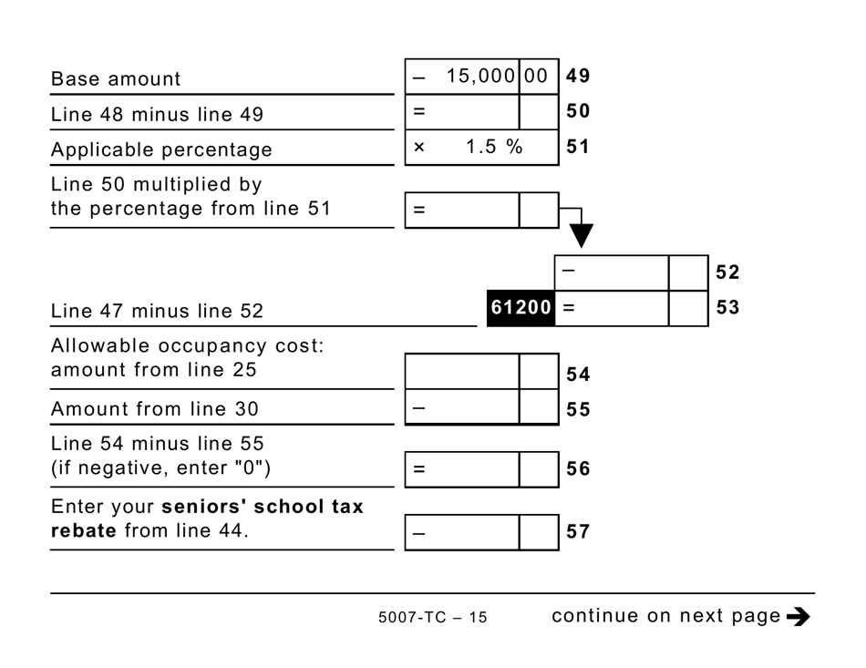 Form 5007-TC (MB479) Manitoba Credits (Large Print) - Canada, Page 15