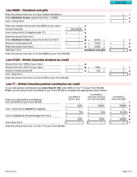 Form 5010-D Worksheet BC428 British Columbia - Canada, Page 3