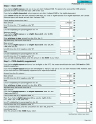 Form 5009-S6 Schedule 6 Canada Workers Benefit - Canada, Page 4