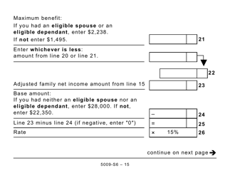 Form 5009-S6 Schedule 6 Canada Workers Benefit (Large Print) - Canada, Page 15