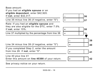 Form 5009-S6 Schedule 6 Canada Workers Benefit (Large Print) - Canada, Page 18