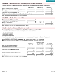 Form 5009-D Worksheet AB428 Alberta - Canada, Page 3