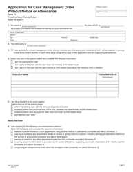 Form 11 (PFA718) Application for Case Management Order Without Notice or Attendance - British Columbia, Canada, Page 4