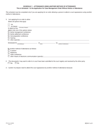 Form 11 (PFA718) Application for Case Management Order Without Notice or Attendance - British Columbia, Canada, Page 6