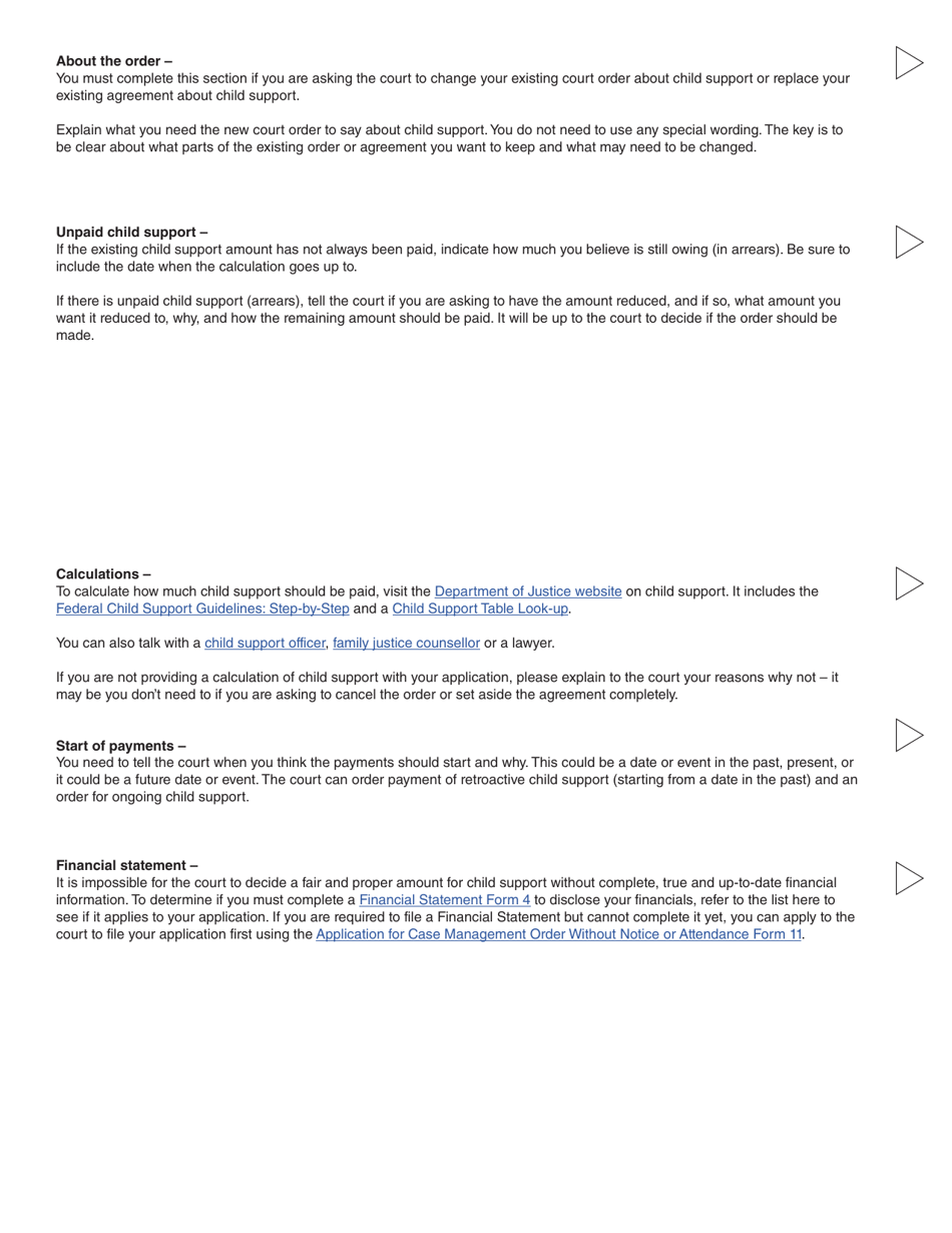 Form 3 (PFA712) Application About a Family Law Matter - British Columbia, Canada, Page 27