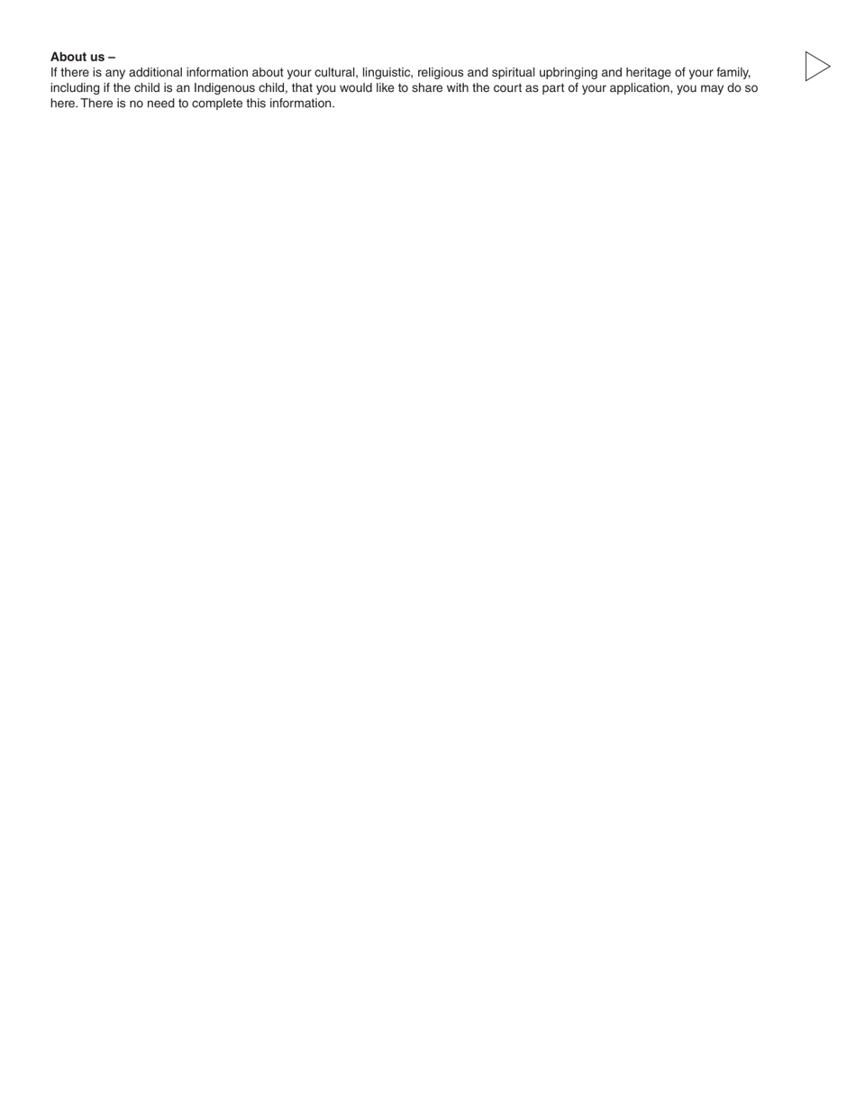 Form 3 (PFA712) Application About a Family Law Matter - British Columbia, Canada, Page 9